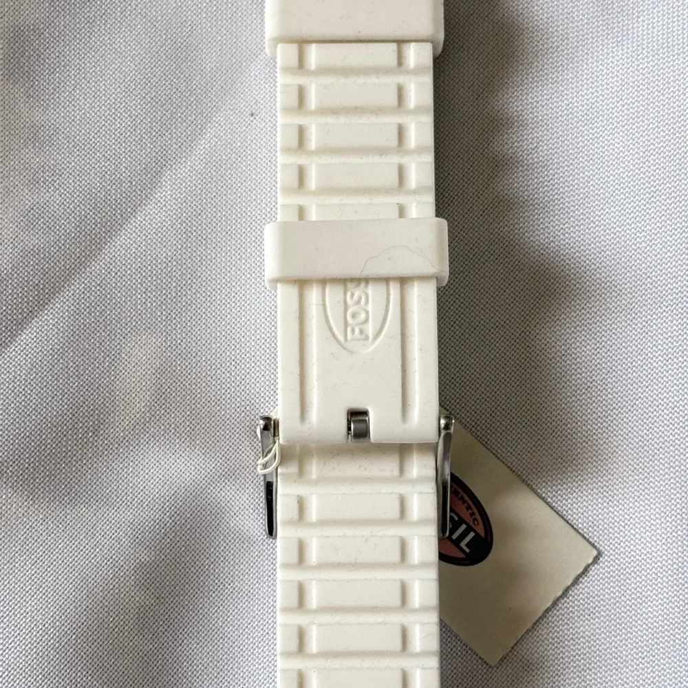 Genuine Fossil Silicone Strap 22mm For BQ1163